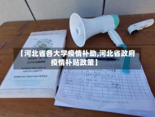 【河北省各大学疫情补助,河北省政府疫情补贴政策】