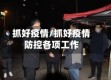 抓好疫情/抓好疫情防控各项工作