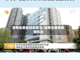 湖南省最新防疫情况/湖南省最新疫情信息