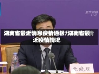 湖南省最近消息疫情通报/湖南省最近疫情情况