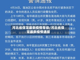 河北省保定最新疫情等级/河北省保定最新疫情通报