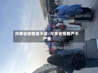 河南省疫情紧不紧/河南省疫情严不严重