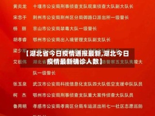 【湖北省今日疫情通报最新,湖北今日疫情最新确诊人数】