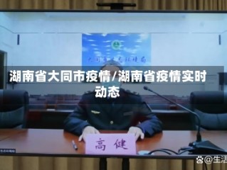 湖南省大同市疫情/湖南省疫情实时动态