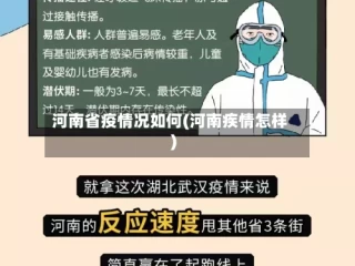 河南省疫情况如何(河南疾情怎样)