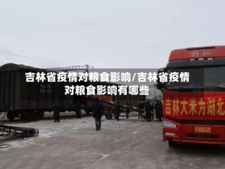 吉林省疫情对粮食影响/吉林省疫情对粮食影响有哪些