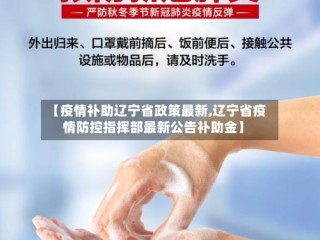 【疫情补助辽宁省政策最新,辽宁省疫情防控指挥部最新公告补助金】