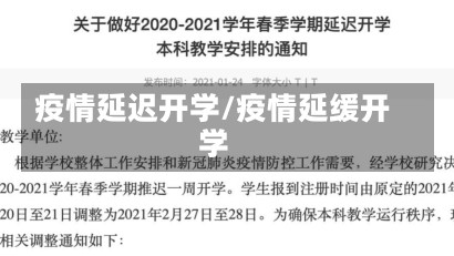 疫情延迟开学/疫情延缓开学