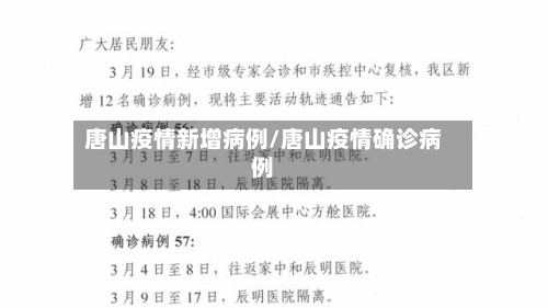 唐山疫情新增病例/唐山疫情确诊病例