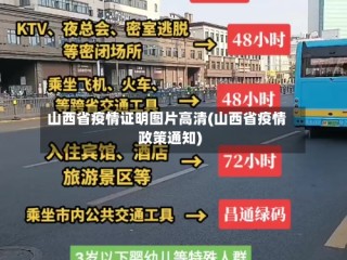 山西省疫情证明图片高清(山西省疫情政策通知)
