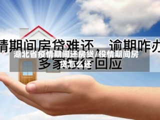 湖北省疫情期间还房贷/役情期间房贷怎么还