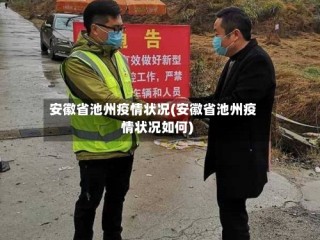 安徽省池州疫情状况(安徽省池州疫情状况如何)