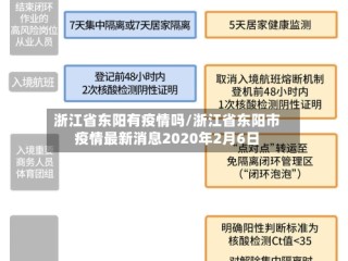 浙江省东阳有疫情吗/浙江省东阳市疫情最新消息2020年2月6日