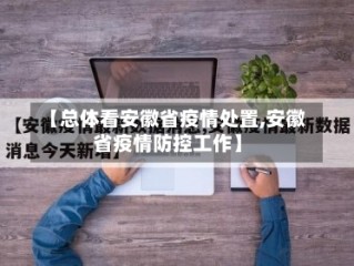 【总体看安徽省疫情处置,安徽省疫情防控工作】