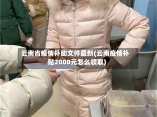 云南省疫情补助文件最新(云南疫情补贴2000元怎么领取)