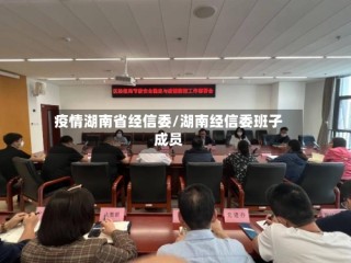 疫情湖南省经信委/湖南经信委班子成员