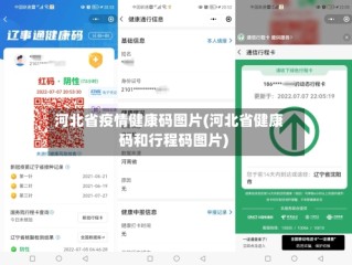 河北省疫情健康码图片(河北省健康码和行程码图片)