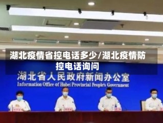 湖北疫情省控电话多少/湖北疫情防控电话询问