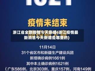 浙江省全部疫情今天新增(浙江疫情最新消息今天新增是哪里的)