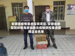 安徽省疫情重点投资项目/安徽省新型冠状病毒感染肺炎疫情防控重点保障企业名单