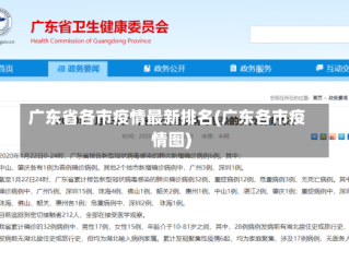 广东省各市疫情最新排名(广东各市疫情图)