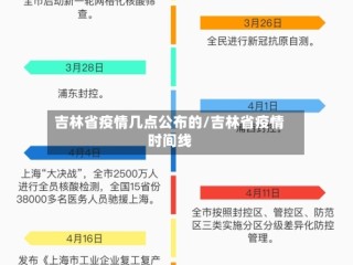 吉林省疫情几点公布的/吉林省疫情时间线