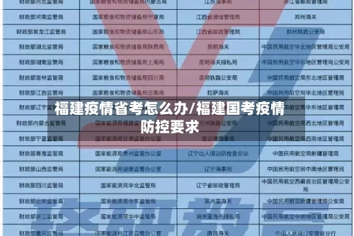 福建疫情省考怎么办/福建国考疫情防控要求