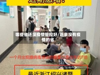 哪些省还没疫情管控好/近来没有疫情的省