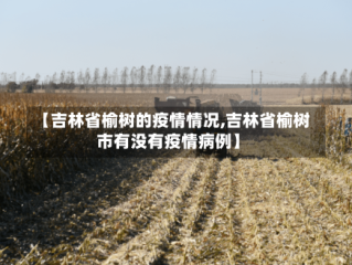 【吉林省榆树的疫情情况,吉林省榆树市有没有疫情病例】
