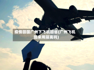 疫情回国广州下飞机回省(广州飞机回来用隔离吗)