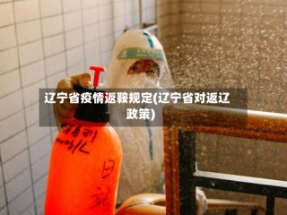辽宁省疫情返鞍规定(辽宁省对返辽政策)