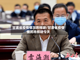 甘肃省疫情情况咋样呀/甘肃省疫情情况咋样呀今天