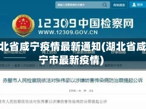 湖北省咸宁疫情最新通知(湖北省咸宁市最新疫情)
