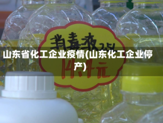 山东省化工企业疫情(山东化工企业停产)