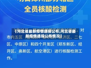 【河北省最新疫情通报公布,河北省最新疫情通报公布情况】