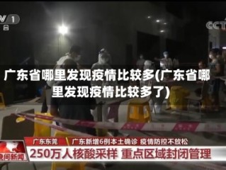 广东省哪里发现疫情比较多(广东省哪里发现疫情比较多了)