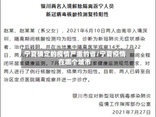 宁夏确定的疫情严重的省/宁夏疫情在哪个城市