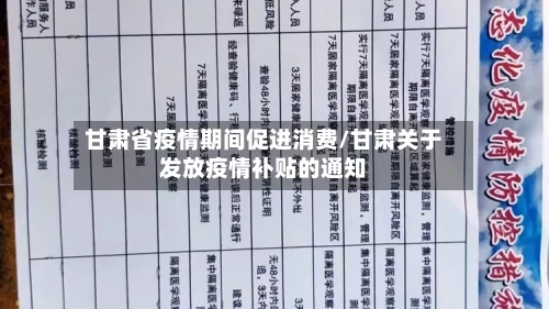 甘肃省疫情期间促进消费/甘肃关于发放疫情补贴的通知