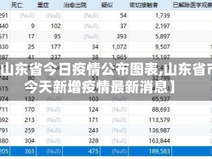 【山东省今日疫情公布图表,山东省市今天新增疫情最新消息】