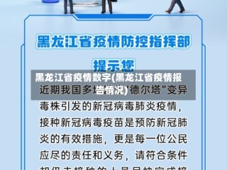 黑龙江省疫情数字(黑龙江省疫情报告情况)