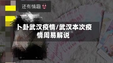卜卦武汉疫情/武汉本次疫情周易解说