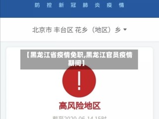【黑龙江省疫情免职,黑龙江官员疫情期间】