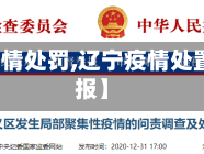 【辽宁疫情处罚,辽宁疫情处置情况通报】
