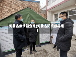 河北省疫情督查组(河北省防疫督导组)