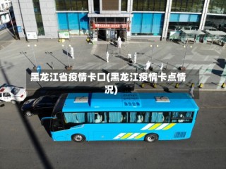 黑龙江省疫情卡口(黑龙江疫情卡点情况)