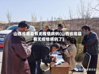 山西省临县有无疫情病例(山西省临县有无疫情病例了)