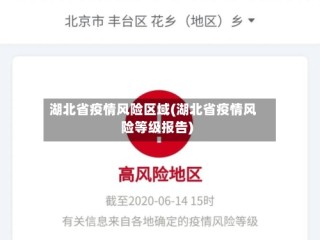 湖北省疫情风险区域(湖北省疫情风险等级报告)