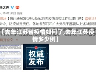 【去年江苏省疫情如何了,去年江苏疫情多少例】