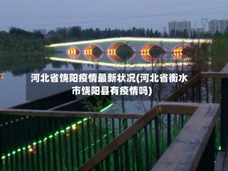 河北省饶阳疫情最新状况(河北省衡水市饶阳县有疫情吗)