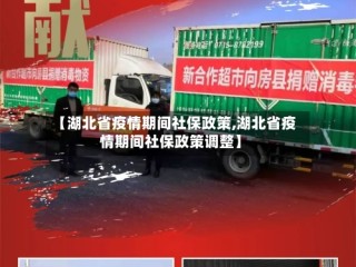 【湖北省疫情期间社保政策,湖北省疫情期间社保政策调整】